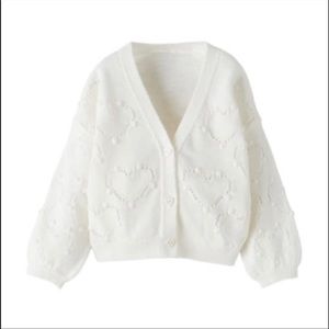 Zara Baby Girl Heart Cardigan